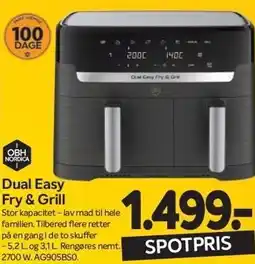 Din Isenkræmmer OBH NORDICA Dual Easy Fry & Grill tilbud