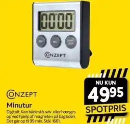 Din Isenkræmmer CONZEPT Minutur tilbud