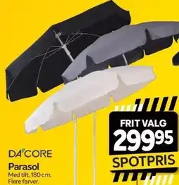 Din Isenkræmmer DACORE Parasol tilbud
