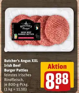 REWE DE Butcher's Angus XXL Irish Beef Burger Patties tilbud