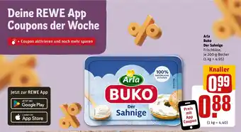 REWE Arla Buko Der Sahnige Frischkäse, tilbud