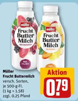 REWE DE Müller Frucht Buttermilch tilbud