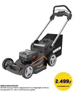 XL-BYG WORX PLÆNEKLIPPER 20V tilbud