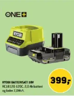 XL-BYG RYOBI BATTERISET 18V tilbud