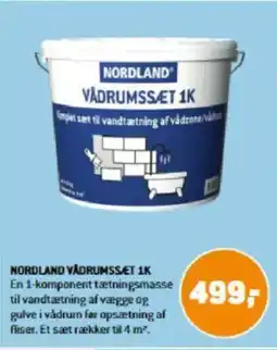 XL-BYG NORDLAND VÅDRUMSSÆT 1K. tilbud