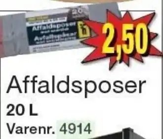 Harald Nyborg Affaldsposer 20 L tilbud