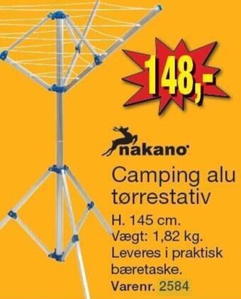 Harald Nyborg Nakano Camping Alu Tørrestativ tilbud