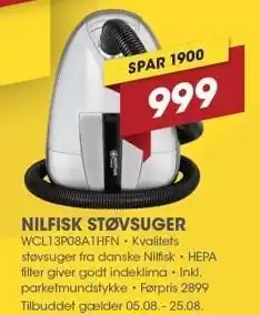 Punkt1 NILFISK STØVSUGER tilbud