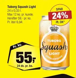 Calle Tuborg Squash Light tilbud