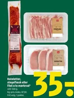 Coop 365 Koteletter, stegeflæsk eller filet a la mørbrad* tilbud