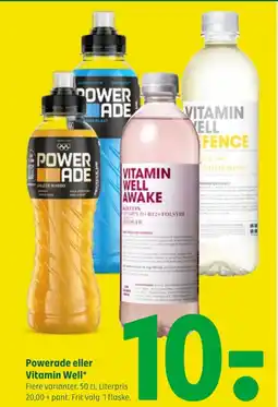 Coop 365 Powerade eller Vitamin Well⭑ tilbud