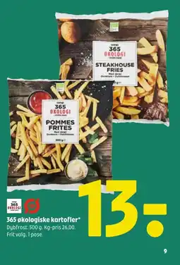 Coop 365 365 økologiske kartofler tilbud