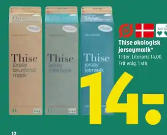 Coop 365 Thise økologisk jerseymælk* tilbud