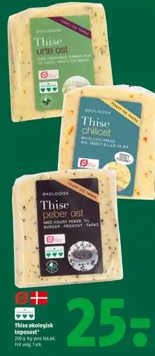 Coop 365 Thise økologisk tapasost tilbud