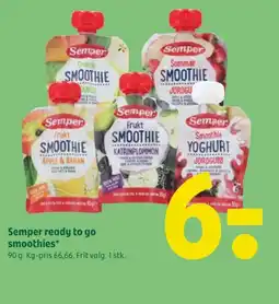 Coop 365 Semper ready to go smoothies* tilbud