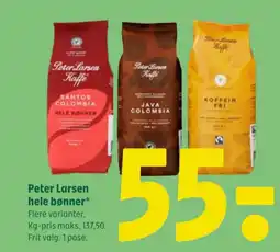 Coop 365 Peter Larsen hele bønner tilbud