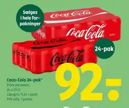 Coop 365 Coca-Cola 24-pak* tilbud