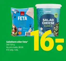 Coop 365 Salattern eller feta* tilbud