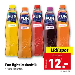 Lidl Fun light læskedrik tilbud