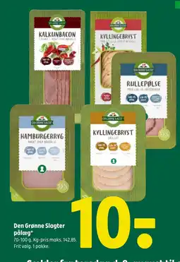 Den Grønne Slagter pålæg