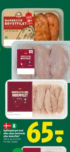 Coop 365 Kyllingebryst med eller uden marinade eller inderfilet tilbud