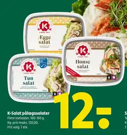 Coop 365 K-Salat pålægssalater tilbud