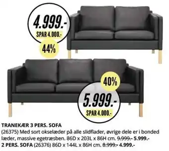 My Home Tranekær 2 Pers. Sofa tilbud