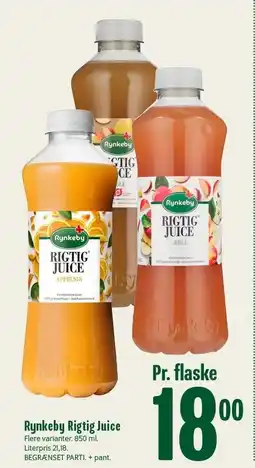 Min Købmand Rynkeby Rigtig Juice tilbud