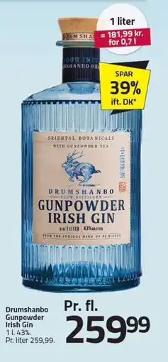 Fleggaard Drumshanbo Gunpowder Irish Gin tilbud
