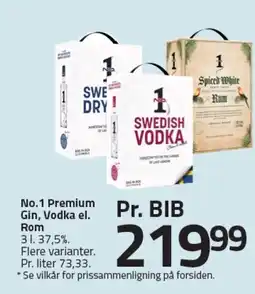 Fleggaard No.1 Premium Gin, Vodka el. Rom tilbud