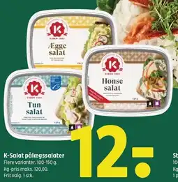 Coop 365 K-Salat pålægssalater tilbud