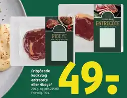 Coop 365 Fritgående Kødkvæg entrecote eller ribeye tilbud