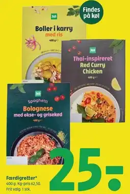 Coop 365 Færdigretter tilbud