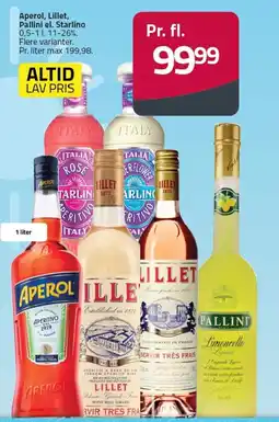 Fleggaard Aperol, Lillet, Pallini el. Starlino tilbud