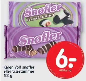 REMA 1000 Karen Volf snøfler eller træstammer tilbud