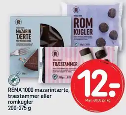 REMA 1000 REMA 1000 mazarintærte, træstammer eller romkugler tilbud