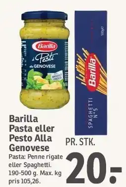 Barilla Pasta eller Pesto Alla Genovese