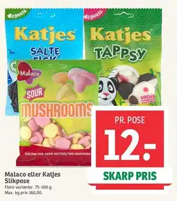 SPAR Malaco eller Katjes Slikpose tilbud
