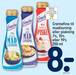REMA 1000 Cremefine til madlavning eller piskning tilbud