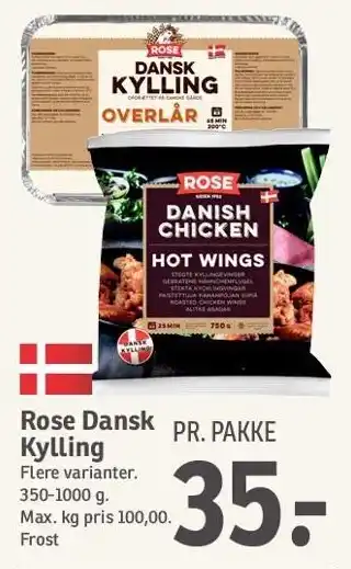 SPAR Rose Dansk Kylling tilbud