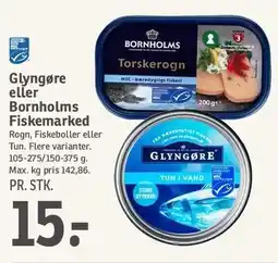 SPAR Glyngøre eller Bornholms Fiskemarked tilbud