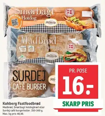 SPAR Kohberg Fastfoodbrød tilbud