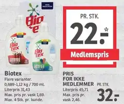 SPAR Biotex tilbud