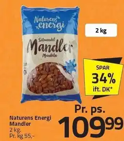 Fleggaard Naturens Energi Mandler tilbud