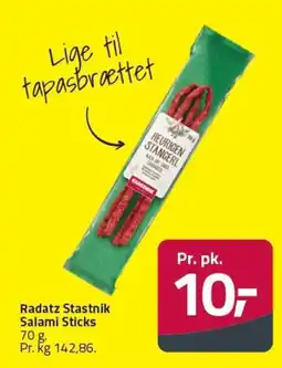Fleggaard Radatz Stastnik Salami Sticks tilbud