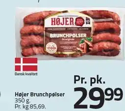 Fleggaard Højer Brunchpølser tilbud