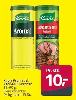 Fleggaard Knorr Aromat el. Kød&Grill Krydderi tilbud