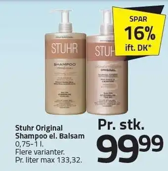 Fleggaard Stuhr Original Shampoo el. Balsam tilbud