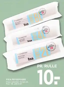 MENY FIXA FRYSEPOSER tilbud