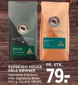MENY ESPRESSO HOUSE HELE BØNNER tilbud